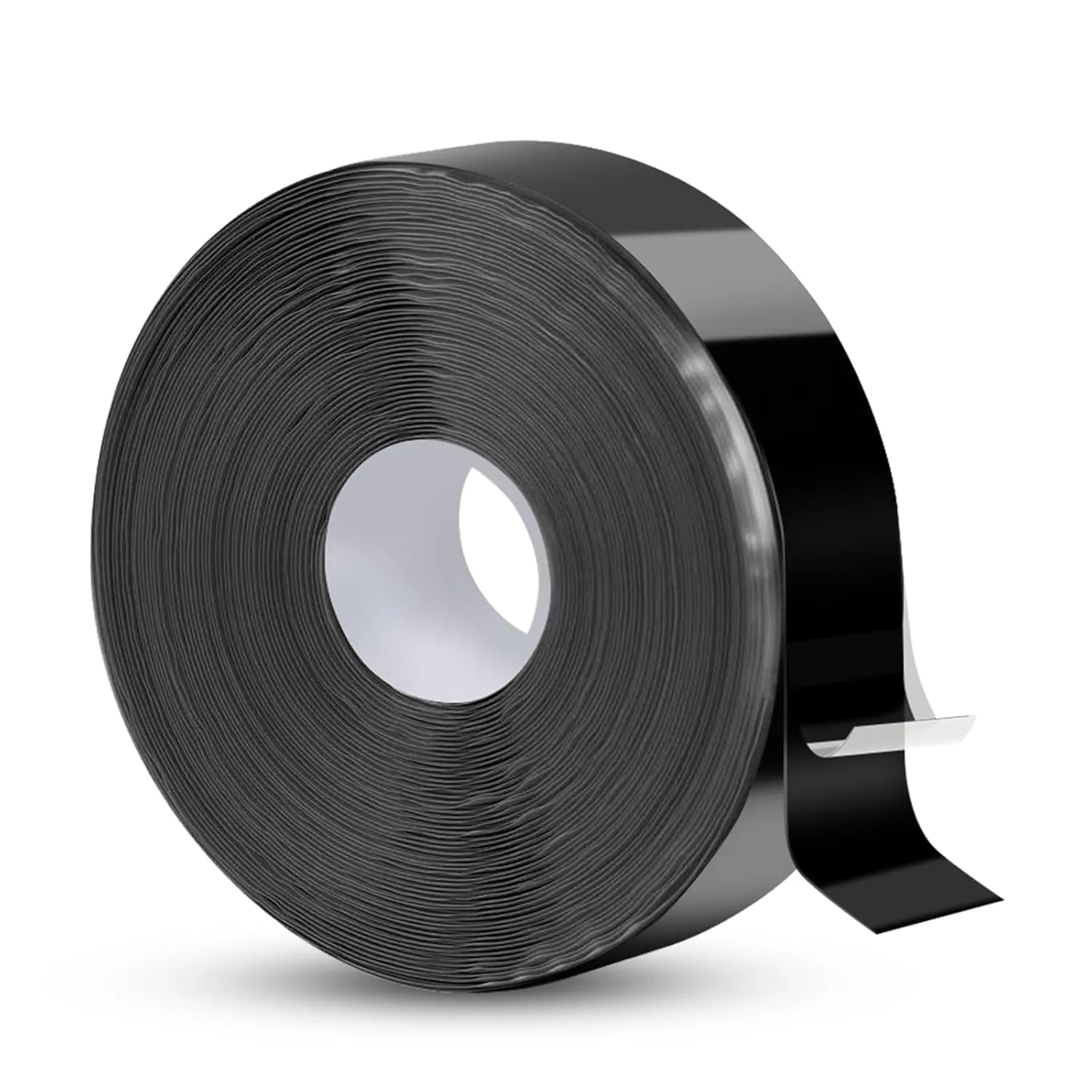 Self-Fusing Silicone Tape for Leak Repair - Waterproof, Silicone Flex Tape - No Adhesive Needed for Plumbing, Automotive, Electrical - Emergency Wrap,1" x 33', Black