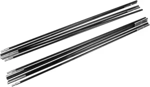 Set of 2 Fiberglass Camping Tent Poles Tent Support Rods Repair Kit for Outdoor Adventures