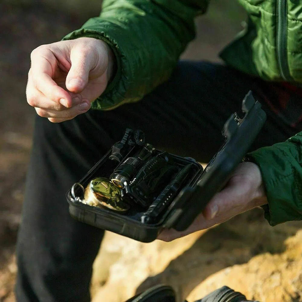 Set Survival Fast-moving sale Camping Hiking Tactical Kit 14-In-1 Easy communication Emergency Gear Box Outdoor Case