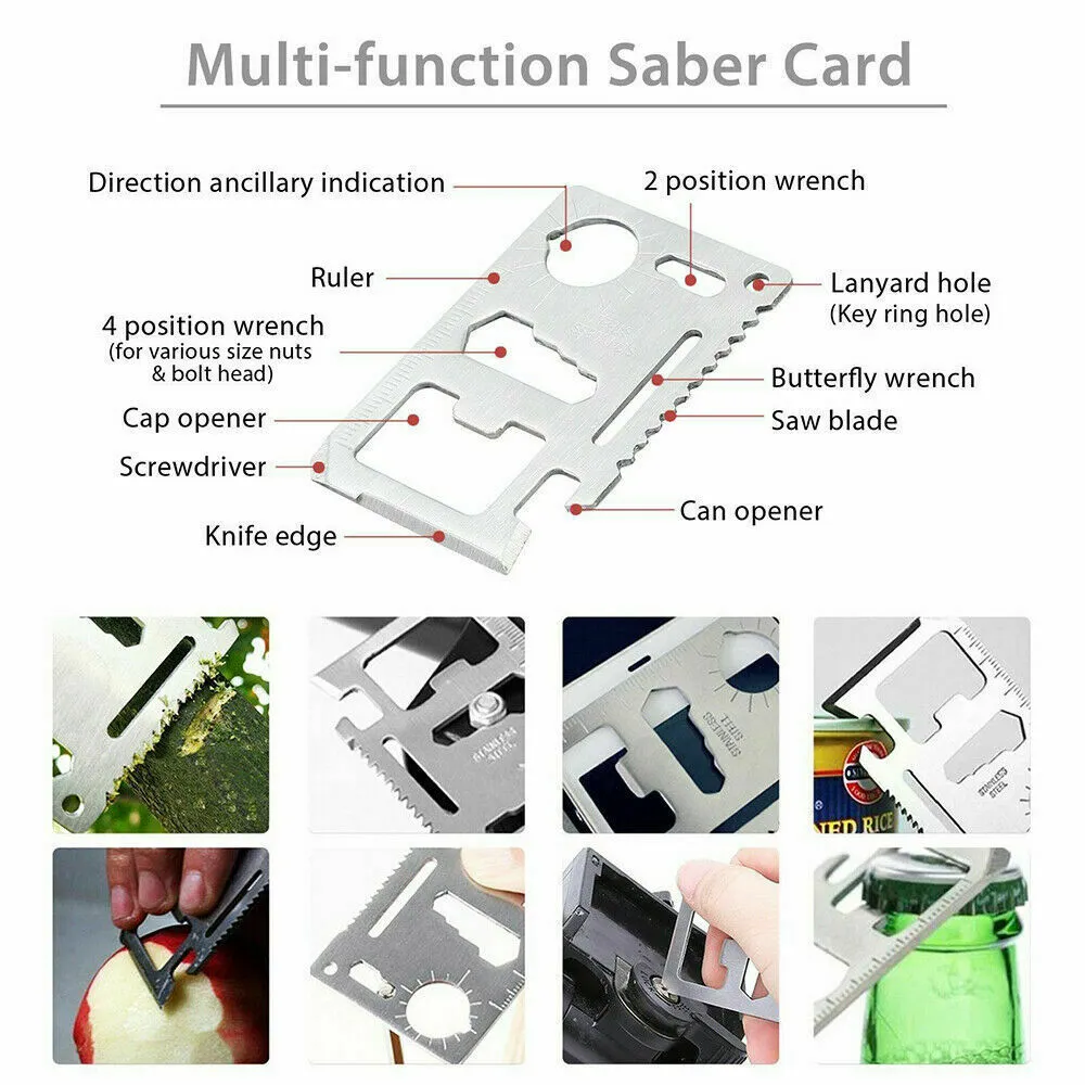 Set Survival Fast-moving sale Camping Hiking Tactical Kit 14-In-1 Easy communication Emergency Gear Box Outdoor Case