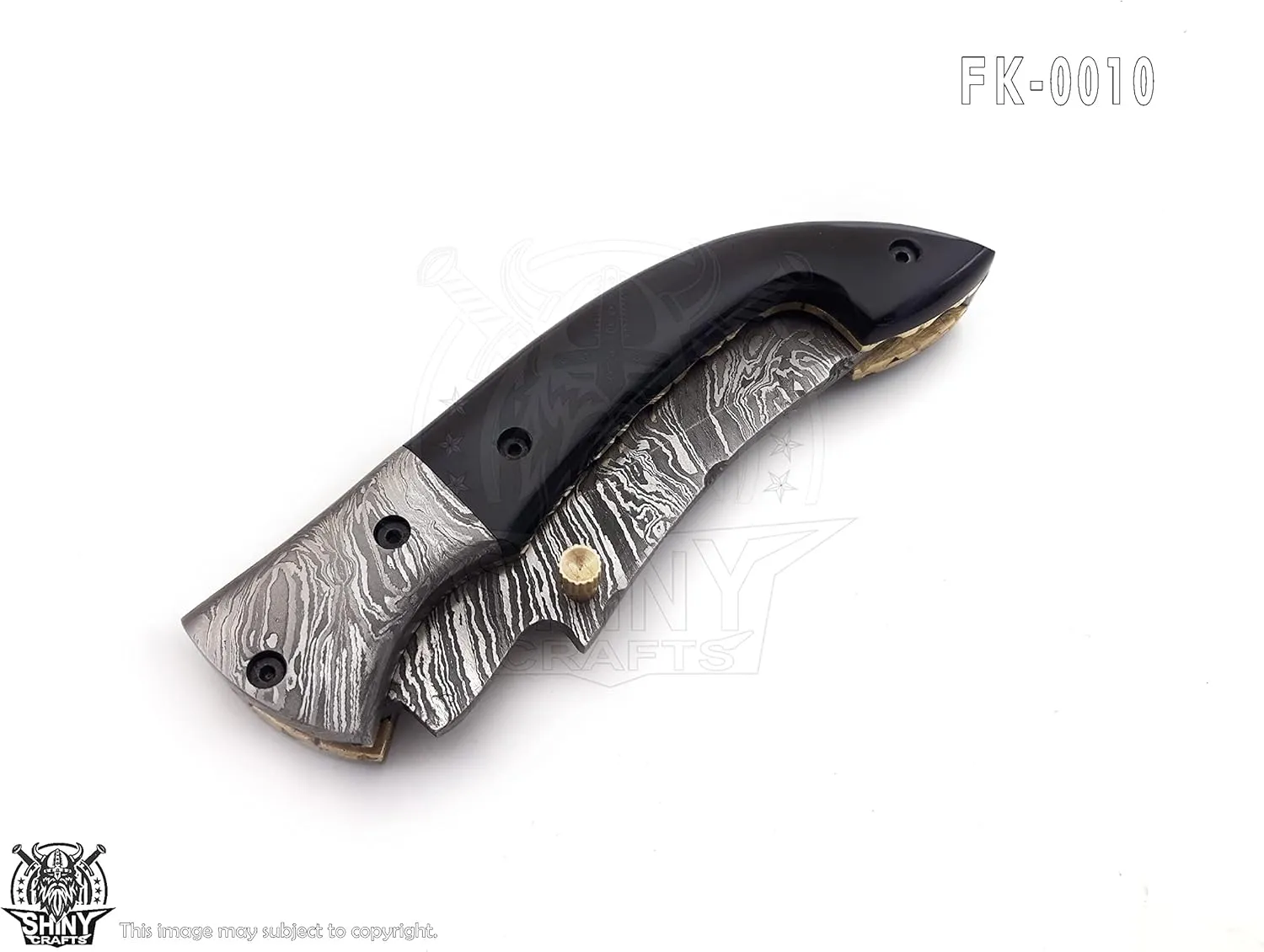 SHINY CRAFTS -Pocket Knives & Folding Knives Folding Knife Cool Pocket Knives-Tactical Pocket Knives Everyday Carry - PlainEdge - Leather Sheath (FK 10)