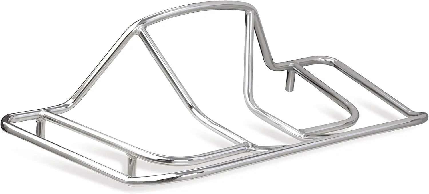 Show Chrome Accessories 52-610 Deluxe Trunk Luggage Rack, Silver