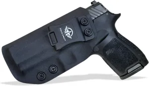 Sig P320 Holster IWB Kydex Holster Custom Fit: Sig Sauer P320 Carry/Compact Medium/Full Size Pistol Case - Inside Waistband Concealed Carry - Adj. Cant Retention - Cover Mag-Button - No Wear, No Jitter