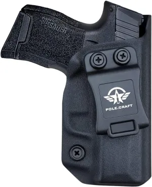 Sig P365 Holster IWB Kydex Custom Fit: Sig Sauer P365 / P365 SAS / P365 X Pistol - Inside Waistband - Adj. Cant Retention - Cover Mag-Button - No Wear - No Jitter