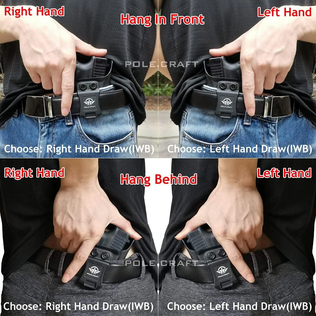 Sig P365 Holster IWB Kydex Custom Fit: Sig Sauer P365 / P365 SAS / P365 X Pistol - Inside Waistband - Adj. Cant Retention - Cover Mag-Button - No Wear - No Jitter