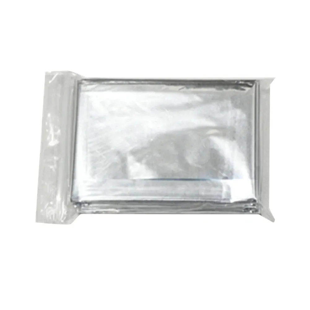 Silver Emergency Thermal Sleeping Bag Waterproof, Windproof, Reusable Survival Blanket