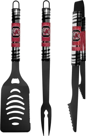 Siskiyou Sports NCAA South Carolina Fighting Gamecocks 3 pc Black Tailgater BBQ Set, One Size
