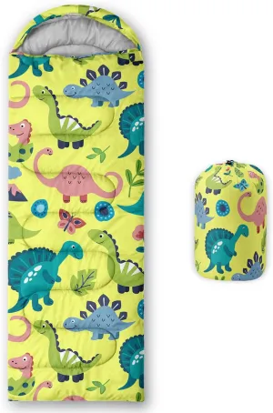 Sleeping Bags for Adults and Kids Backpacking Camping Sleeping Bags for Girls and Boys Lightweight Waterproof Cold/Warm Sleeping Bag for Season Camping Essentials Outdoor Travel with Compression Bags