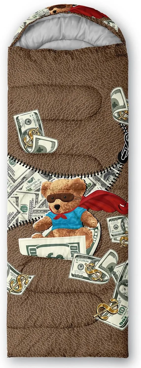 Sleeping Bags for Adults and Kids Camping Sleeping Bags for Girls and Boys Lightweight Waterproof Cold/Warm 3-Season Outdoor Travel with Compression Bags