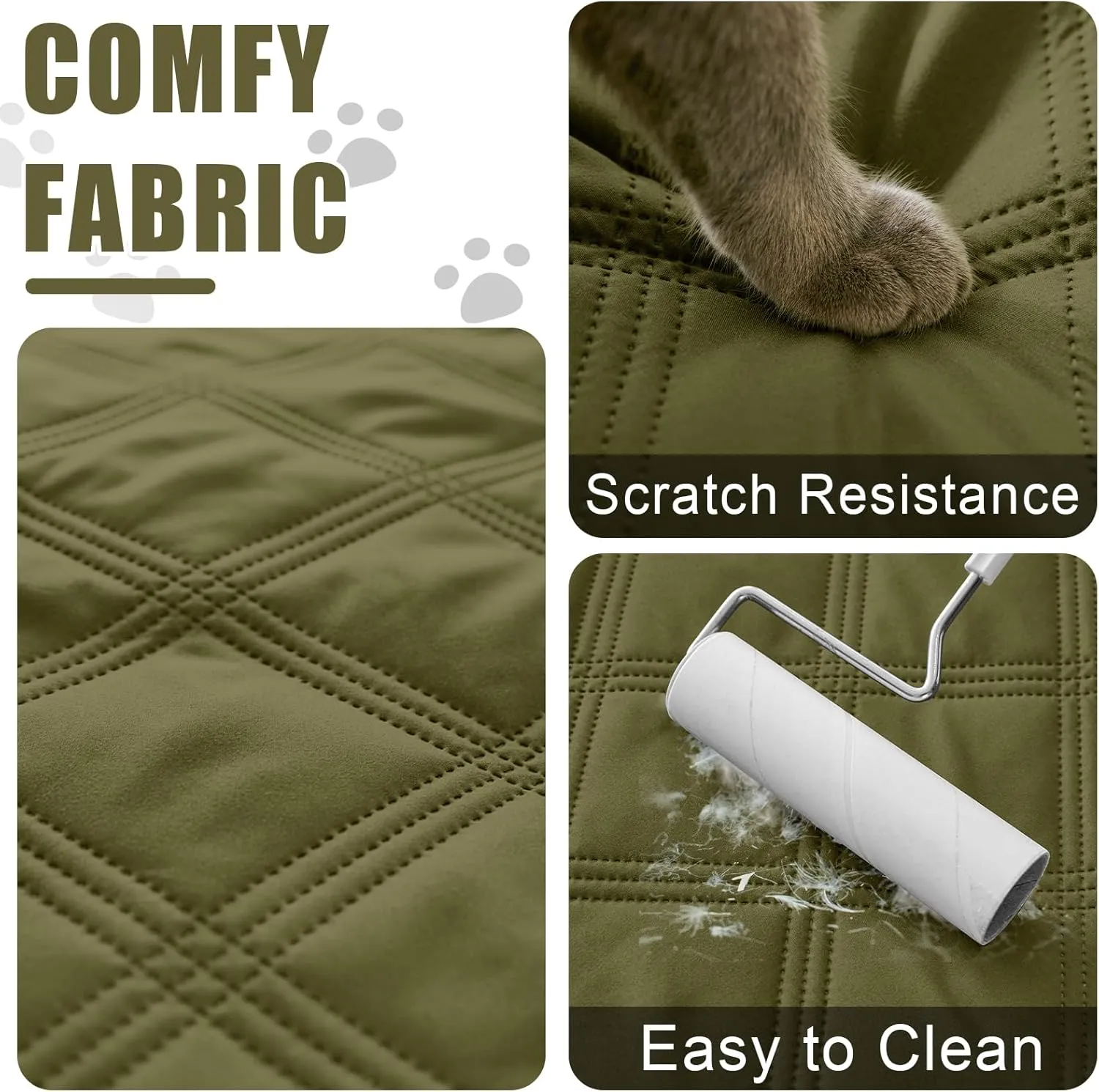 Smiry Waterproof Dog Bed Cover Blanket 30x70, Soft Reversible Pet Blanket, Washable Leakproof Cats Dogs Couch Cover for Sofa, Couch, Furniture, Green/Navy
