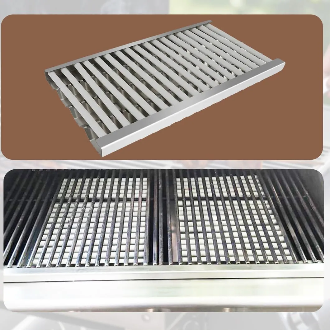 SN291A and SA2171 (2-Pack) 18 5/8" Stainless Steel Cooking Grid and Burner for DCS 27DBQ, 27DBQR, 27DBR, 27DSBQ, 27DSBQR, 27FSBQ, 27FSBQR, 36DBQ, 36DBQAR, 36DBQR.
