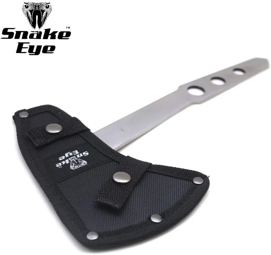 Snake Eye Tactical Compact Tomahawk Full Tang Camping Axe Hunting Fishing Throwing Survival (FLAME)