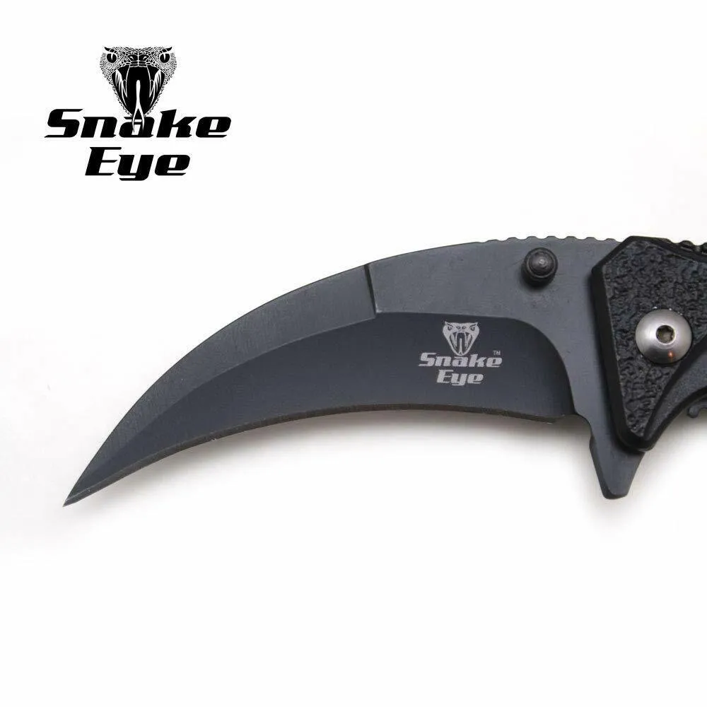 Snake Eye Tactical Every Day Carry Karambit Designed Folding Knife
