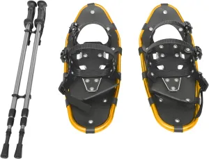 Snow Shoes for Women, Men, Youth, Kids, Light Aluminum Weight Snowshoes with Adjustable Trekking Poles, Carrying Bag, Serrated Claws for Skiing and Snow Trekking