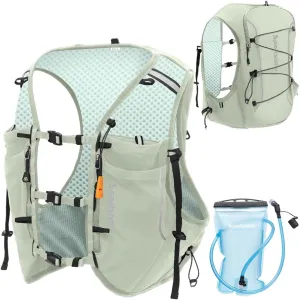 sportsnew Running Vest for Women Men, Lightweight 10L Hydration Backpack with Waterproof Phone Pocket, Breathable Pack for Hiking Trail Running Cycling Marathon