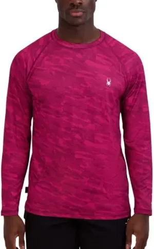 Spyder Men's Long Sleeve Rashguard – UPF , Quick-Dry, Swim Shirt, Surfing, Hiking, Workouts
