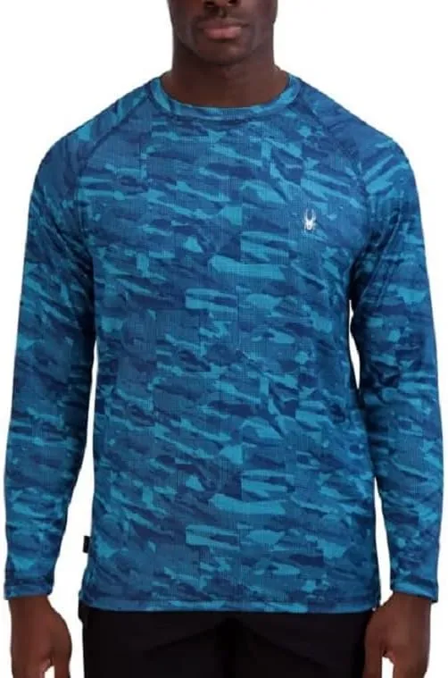 Spyder Men's Long Sleeve Rashguard – UPF , Quick-Dry, Swim Shirt, Surfing, Hiking, Workouts