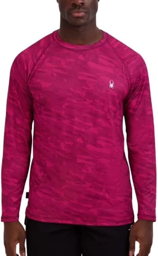Spyder Men's Long Sleeve Rashguard – UPF , Quick-Dry, Swim Shirt, Surfing, Hiking, Workouts
