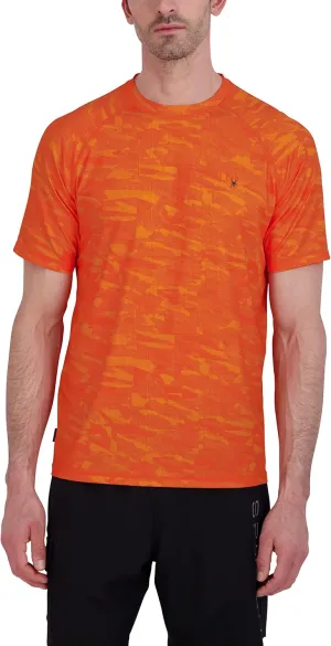 Spyder Men's Short Sleeve Rashguard – UPF , Quick-Dry, Swim Shirt, Surfing, Hiking, Workout
