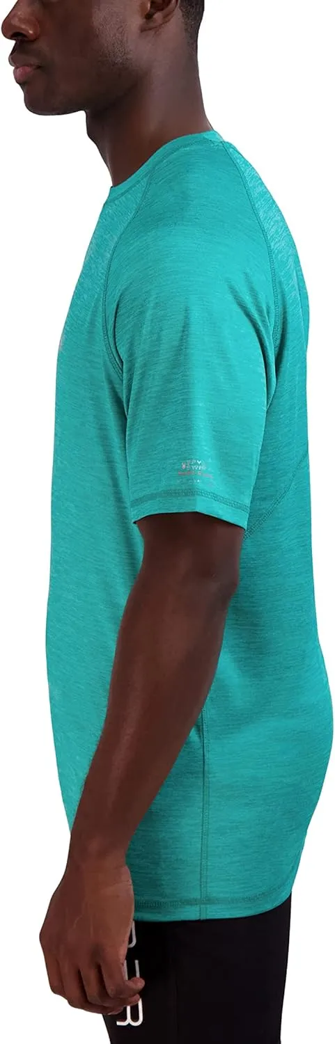 Spyder Men's Short Sleeve Rashguard – UPF , Quick-Dry, Swim Shirt, Surfing, Hiking, Workout