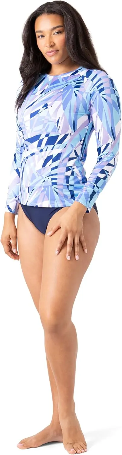Spyder Women's Long Sleeve Rashguard – Quick-Dry, UPF , Swim Shirt, Beach, Surfing, Hiking, Gym, Yoga