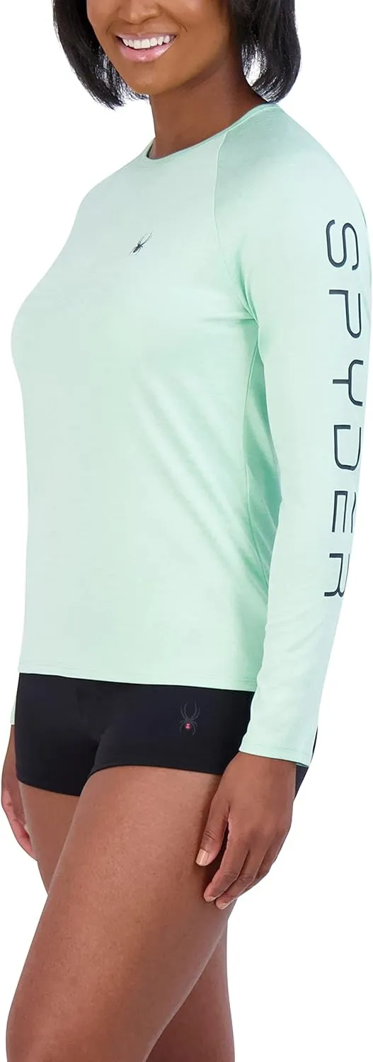 Spyder Women's Long Sleeve Rashguard – Quick-Dry, UPF , Swim Shirt, Beach, Surfing, Hiking, Gym, Yoga