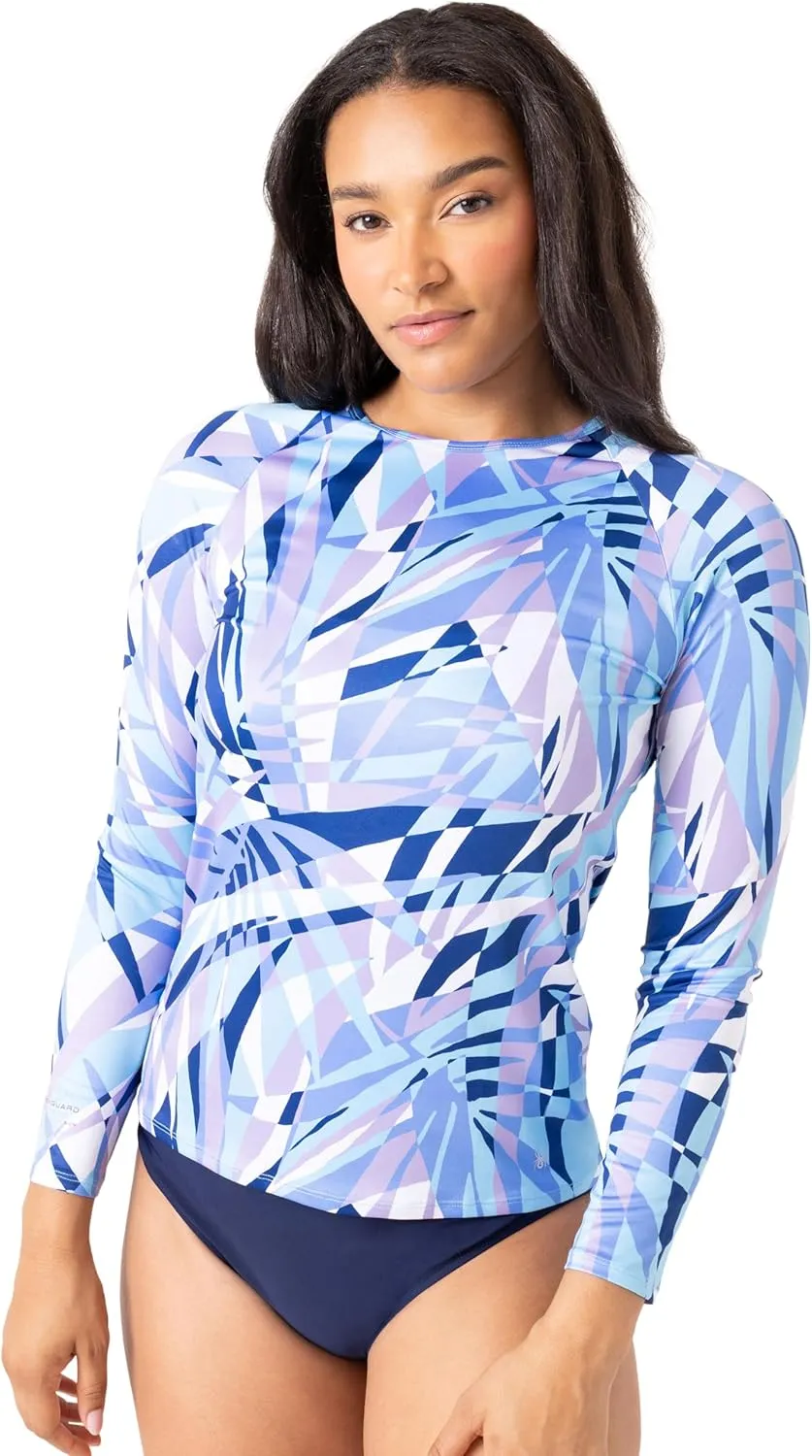 Spyder Women's Long Sleeve Rashguard – Quick-Dry, UPF , Swim Shirt, Beach, Surfing, Hiking, Gym, Yoga
