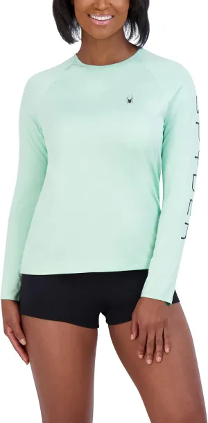 Spyder Women's Long Sleeve Rashguard – Quick-Dry, UPF , Swim Shirt, Beach, Surfing, Hiking, Gym, Yoga