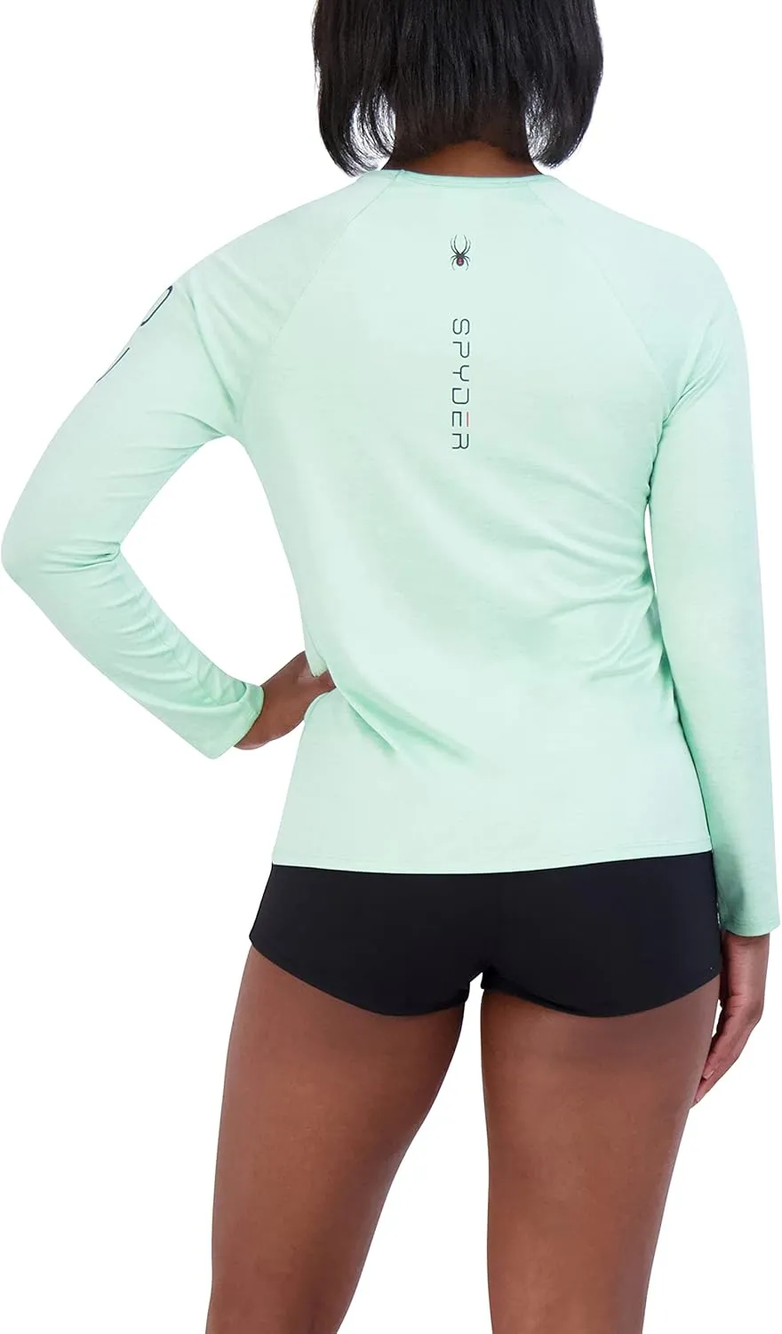 Spyder Women's Long Sleeve Rashguard – Quick-Dry, UPF , Swim Shirt, Beach, Surfing, Hiking, Gym, Yoga