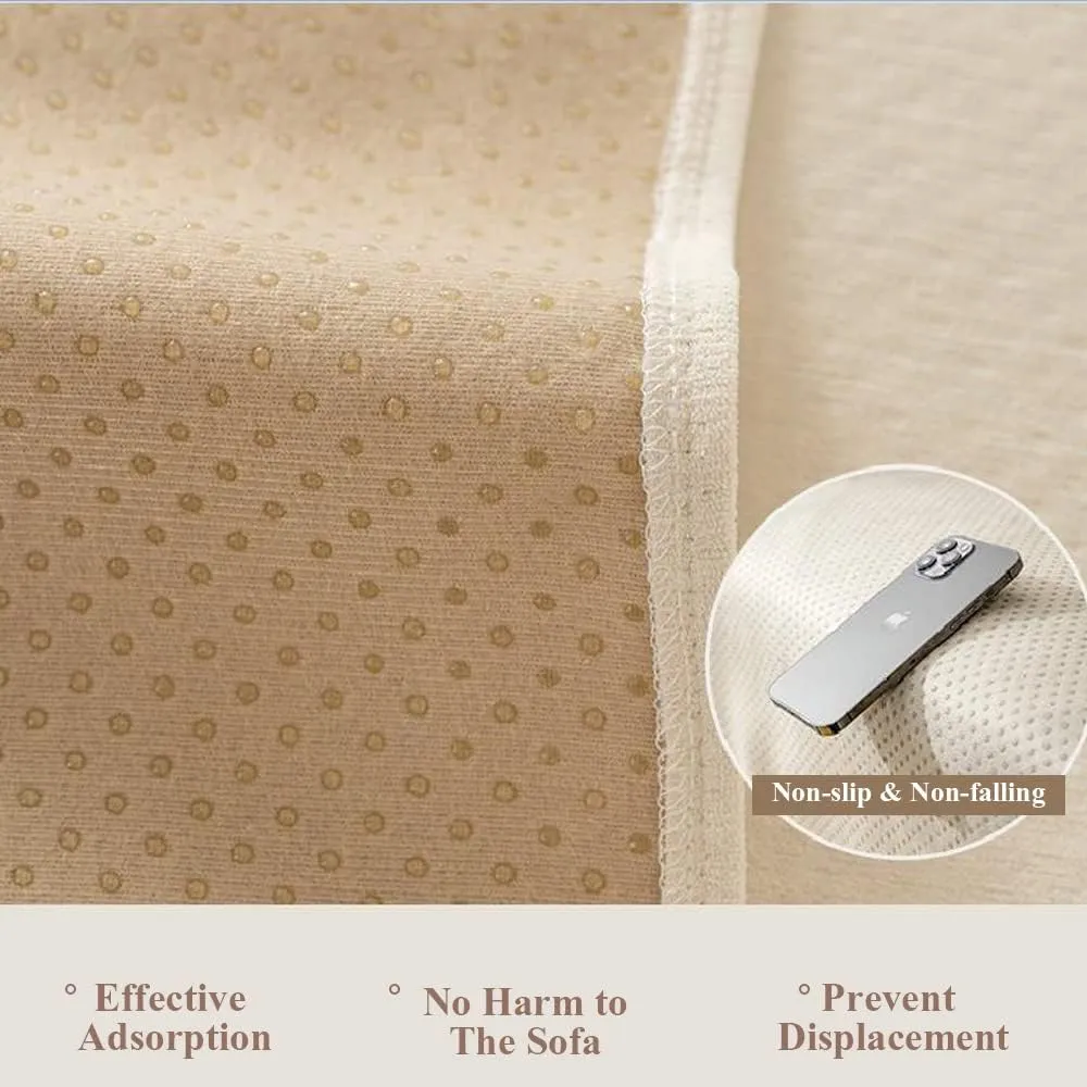 STACYPIK Waterproof Beige Sofa Cushion Covers Dog Couch Cover for 3-4 Cushion Couch Water Resistant Slipcover Furniture Protector Non-Slip Pet Protector Cover Leak Proof Couch Cover-71X134IN