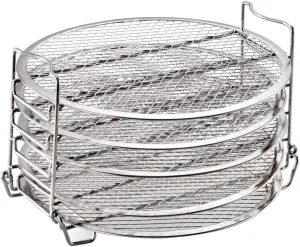 Stainless Steel Air Fryer Cooker Rack 5 Layer Dehydrator Rack Bracket Grill Accessory for Grill Assorted Colors