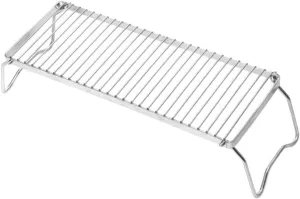 Stainless Steel Bbq Grill Rack Grate Folding Barbecue Rack for Camping Outdoor Stove