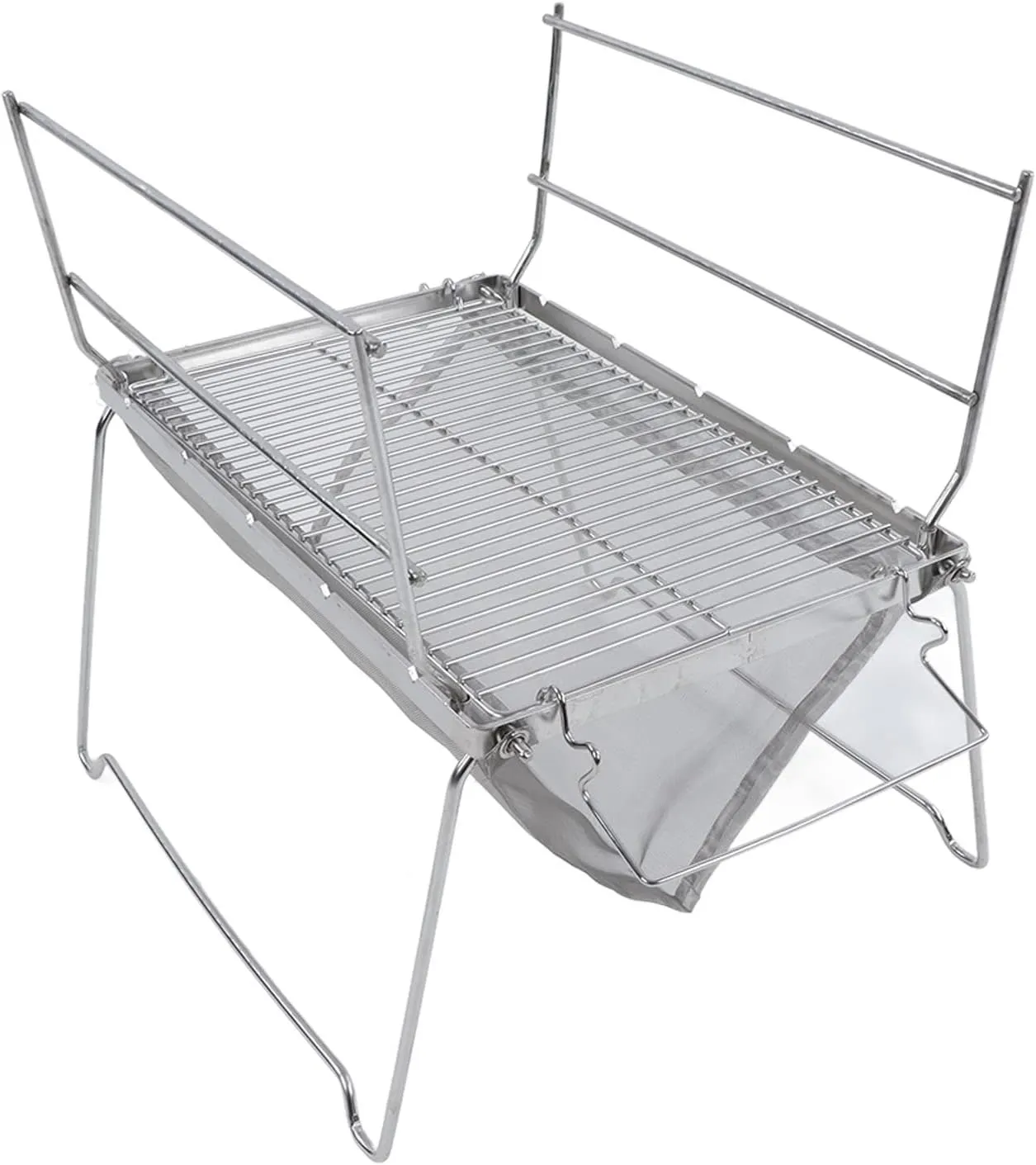 Stainless Steel Camp Grill Grate Foldable Portable Barbecue Grill for Cooking Camping Hiking