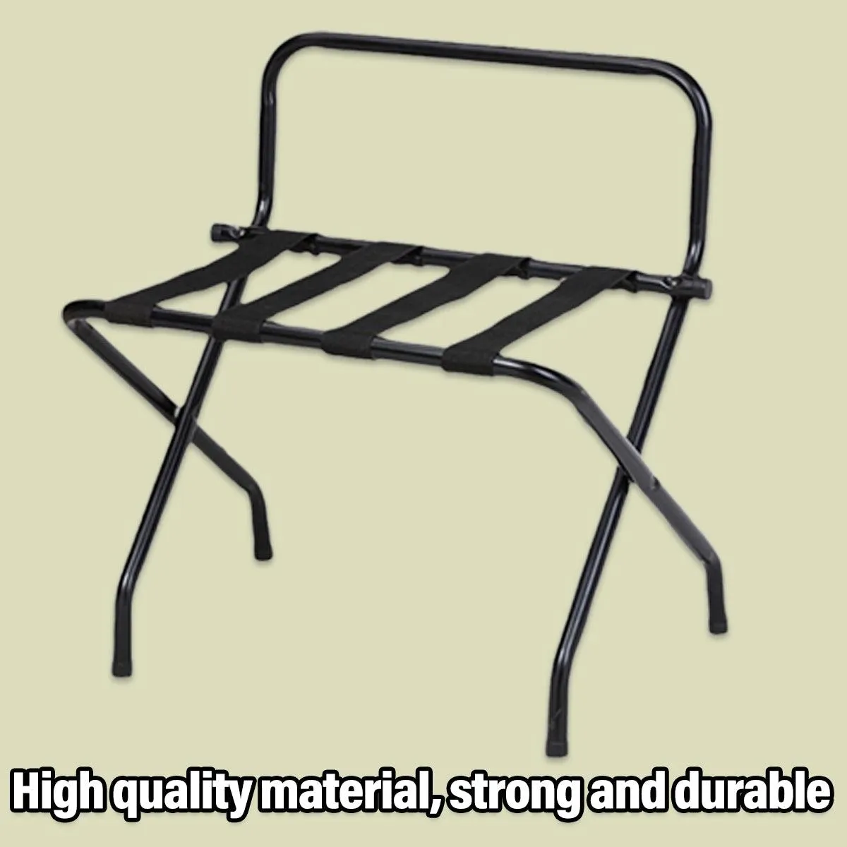 Stainless Steel Foldable Luggage Rack Portable Storage Stand for Suitcase Travel