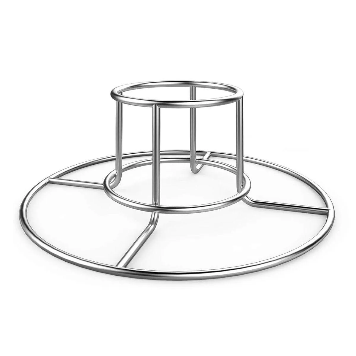 Stainless Steel Folding Chicken Roaster Rack BBQ Grill Stand Tool Holder Cooking