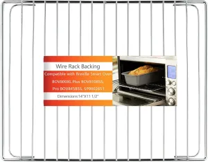 Stainless Steel Oven Rack for Breville Smart Oven BOV800XL, Plus BOV810BSS, Pro BOV845BSS. SP0002651, Oven Racks Replacements, Cooling Racks for Cooking and Baking