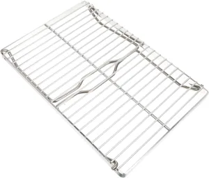 Stainless Steel Portable Folding Grill Heavy Duty Campfire Grill for Outdoor Cooking Compact and Durable Rack for Camping and Picnics