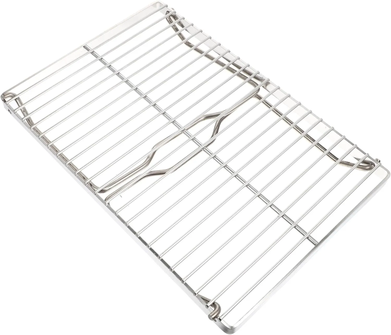 Stainless Steel Portable Folding Grill Heavy Duty Campfire Grill for Outdoor Cooking Compact and Durable Rack for Camping and Picnics