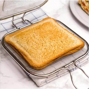 Stainless Steel Sandwich Grill - Mesh Cooking Tool