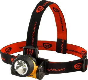 Streamlight 61050 Trident 80-Lumen LED Headlamp with Elastic Head Strap, and Rubber Hard Hat Strap, Yellow