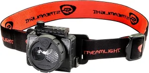 Streamlight 61603 Double Clutch USB 125-Lumen Multi-Fuel LED Headlamp with 120V AC Charging System, Elastic Head Strap, Rubber Hard Hat Strap, and USB Cable, Black