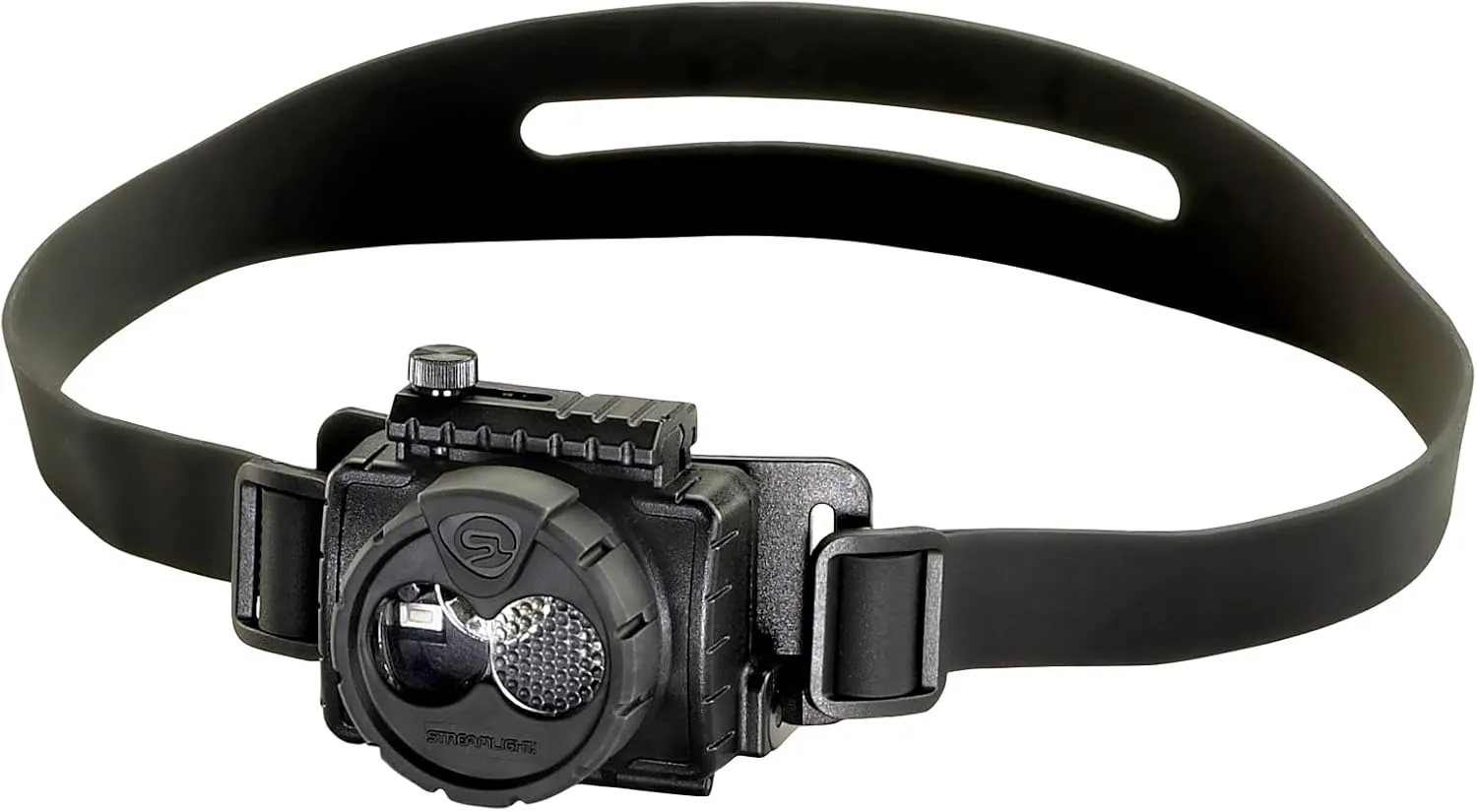 Streamlight 61603 Double Clutch USB 125-Lumen Multi-Fuel LED Headlamp with 120V AC Charging System, Elastic Head Strap, Rubber Hard Hat Strap, and USB Cable, Black