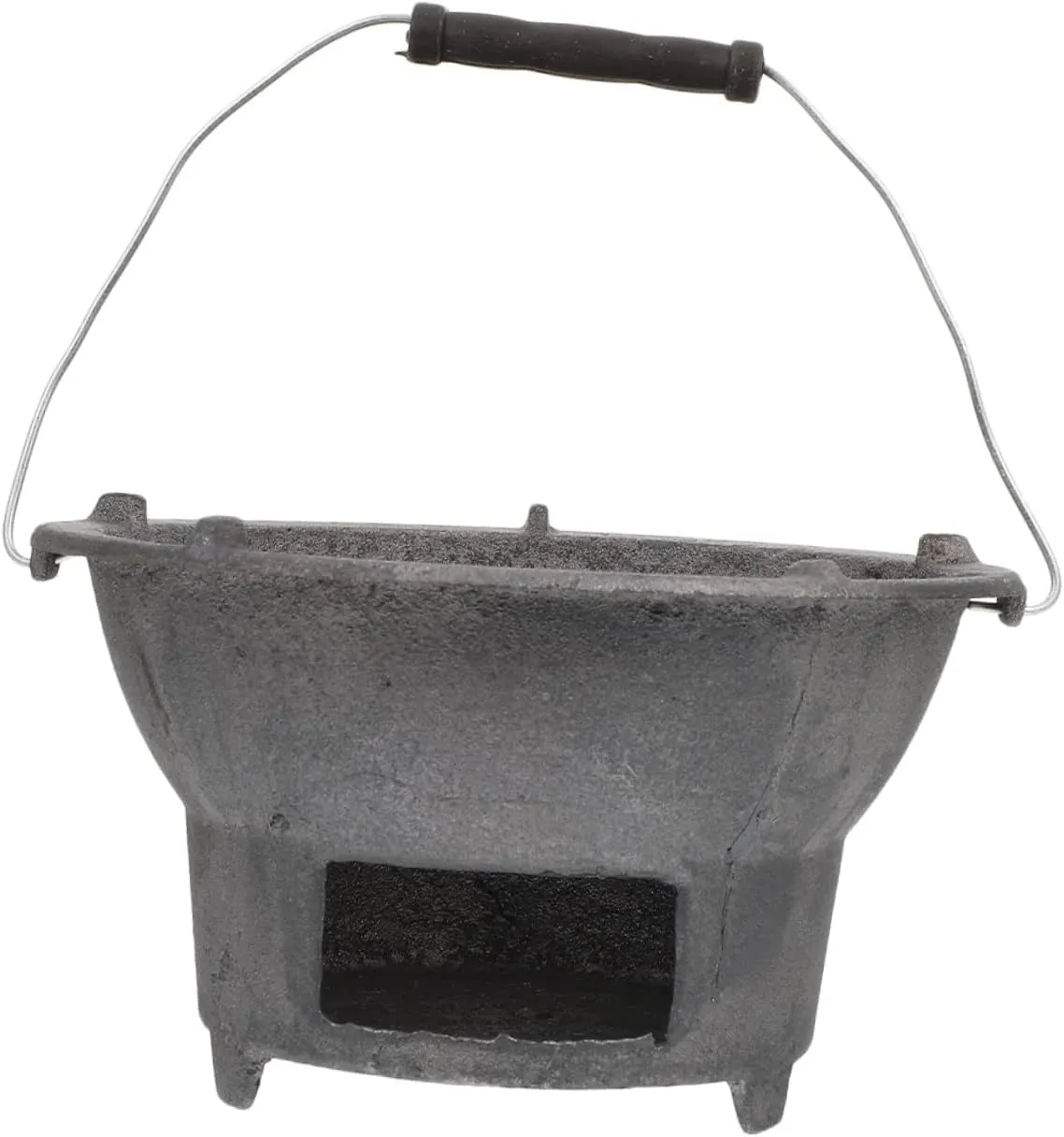 Sturdy Iron Bbq Grill Hibachi Outdoor Stove Charcoal Grill Accessory Portable Barbecue Tool Random Color