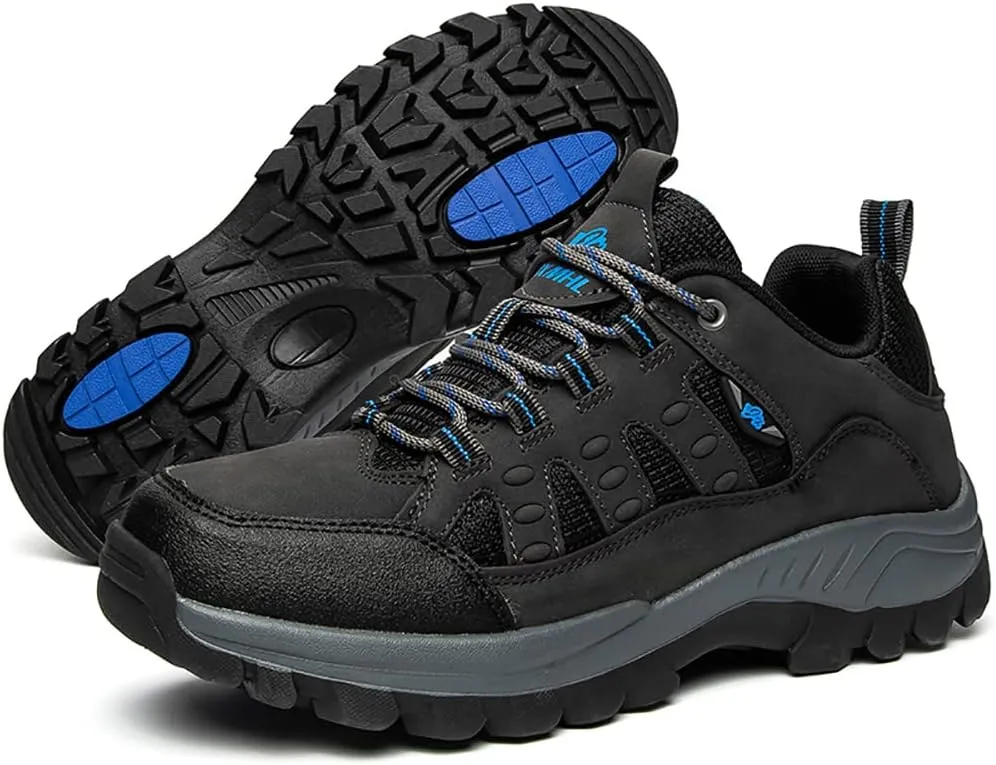 Succttssful Mens Hiking Shoes Waterproof Lightweight Outdoor Low-Top Climbing Shoes for Trekking Training Mountaineer Camping Trail