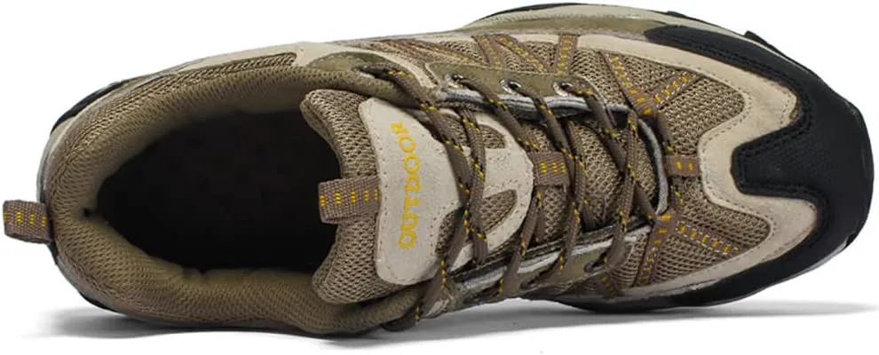Succttssful Mens Hiking Shoes Waterproof Lightweight Outdoor Low-Top Climbing Shoes for Trekking Training Mountaineer Camping Trail