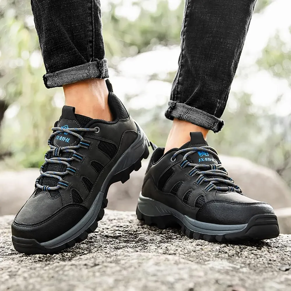 Succttssful Mens Hiking Shoes Waterproof Lightweight Outdoor Low-Top Climbing Shoes for Trekking Training Mountaineer Camping Trail