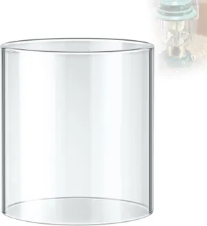 SUNJIKA Lantern Glass Globe for Coleman Fueled Lantern Replacement Globe Clear Straight for Lantern Model 290 - Propane Lantern Parts,Gas Lanterns, Camping Accessories
