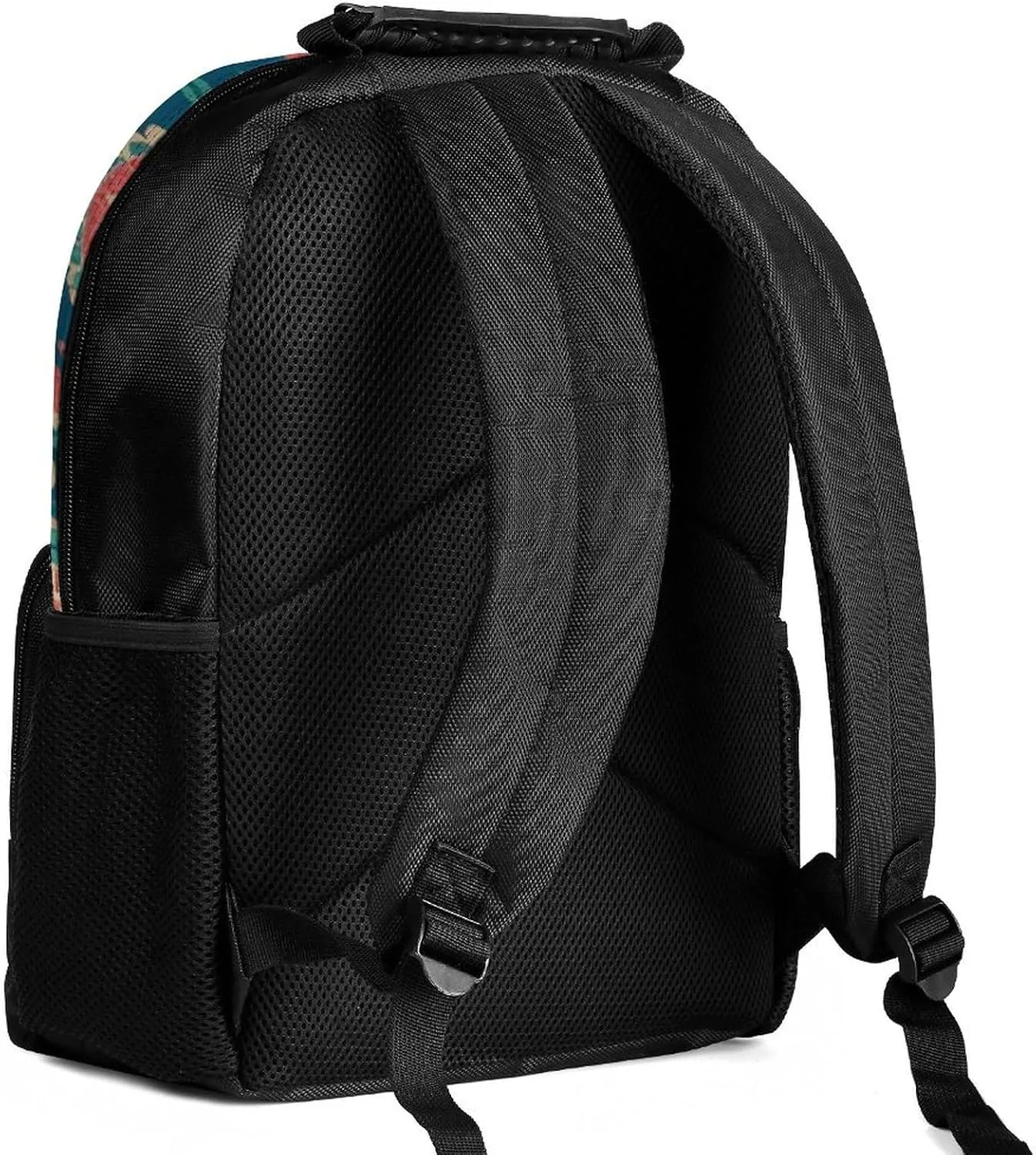 Supdreamc Adults Lightweight Colorful Flowers Leaves Paisley Art Rucksacks Large Capacity Bookbag With Adjustable Shoulder Straps for Trekking Outdoors Bicycle