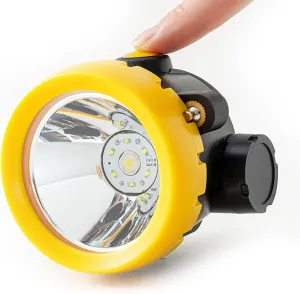 Super Bright Safety Mining Light, Rechargeable 2200mah Waterproof Mining Headlamp Safety Helmet Explosion-Proof Mining Cap lamp Suitable for Coal Miners