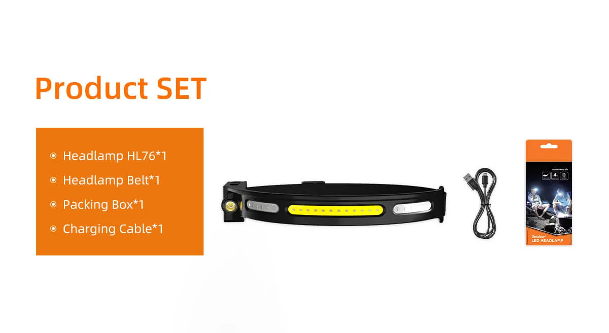 SuperFire H76 LED Headlamp: the perfect companion for all your outdoor adventures!